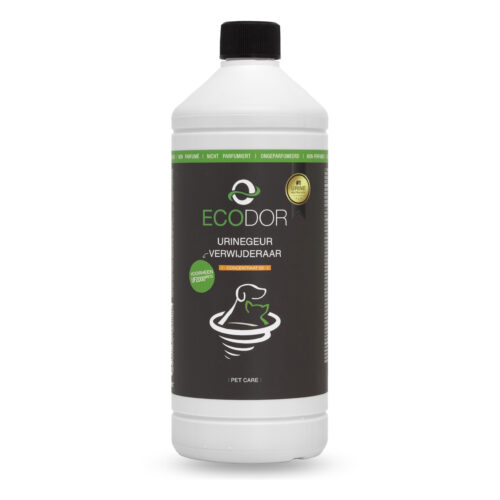 Fles Ecodor UF2000 4Pets 1 op 5 concentraat, een krachtige urinegeur verwijderaar voor huisdieren.